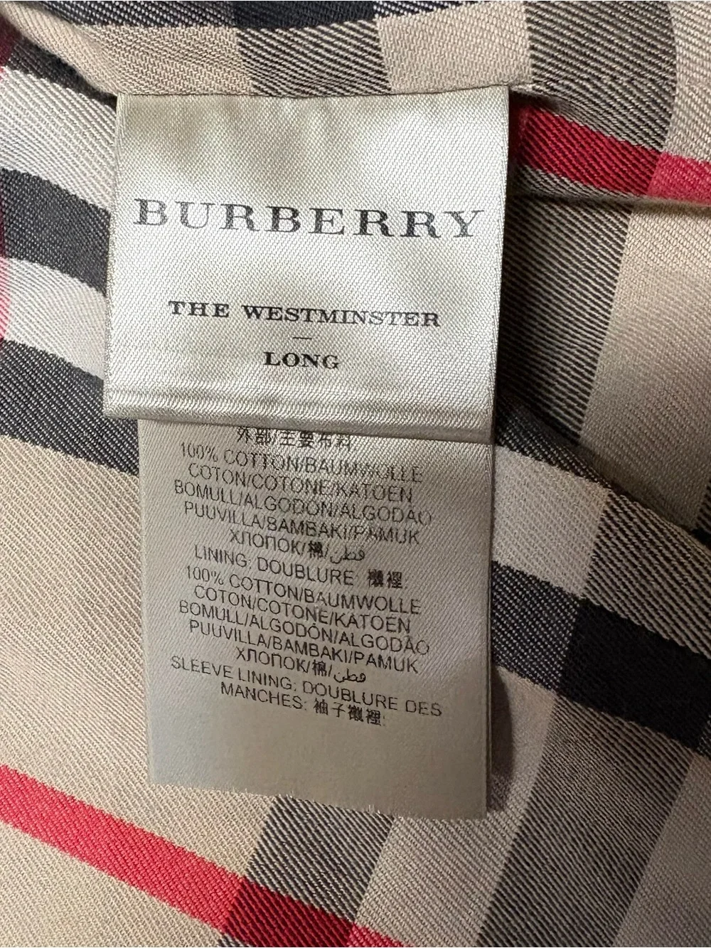 Burberry Westminster trench coat. - Picture 15 of 16
